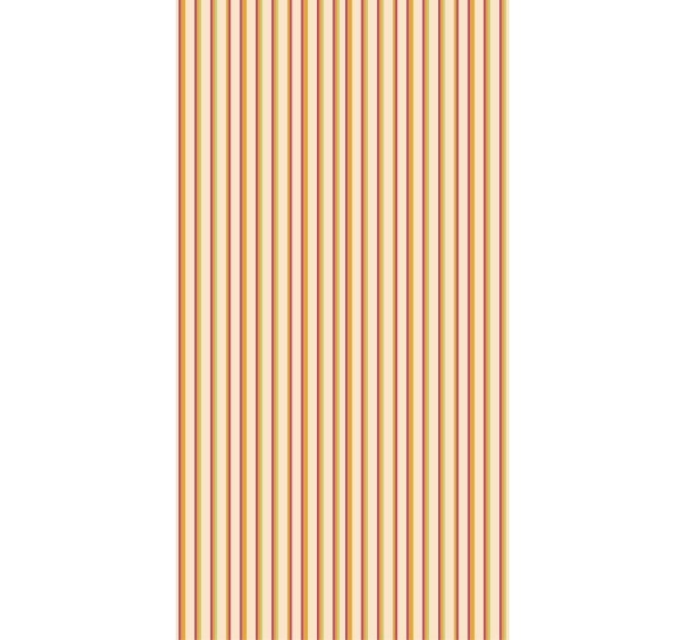 Papel tapiz ornamental patrón rayas retro pastel - TenVinilo