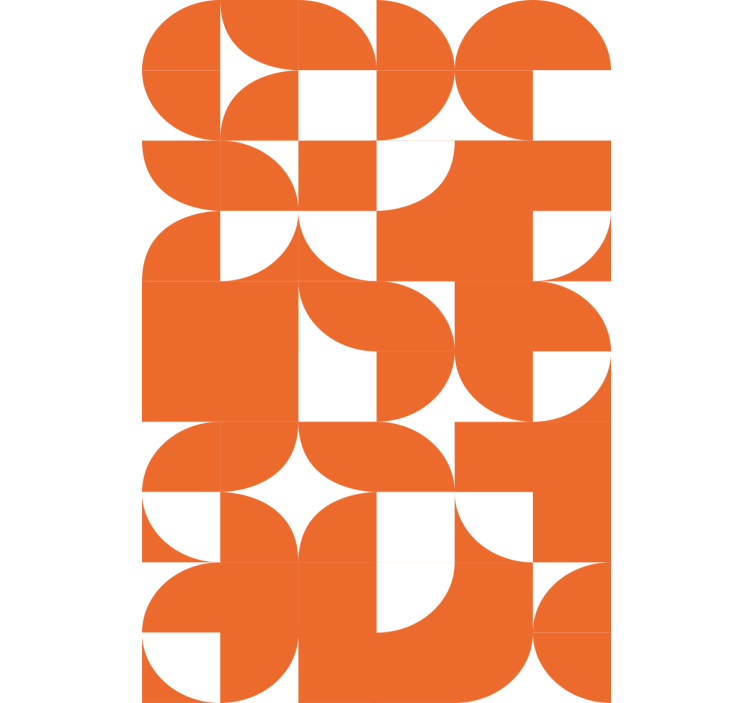 Papel tapiz textura patrón artístico geométrico naranja - TenVinilo