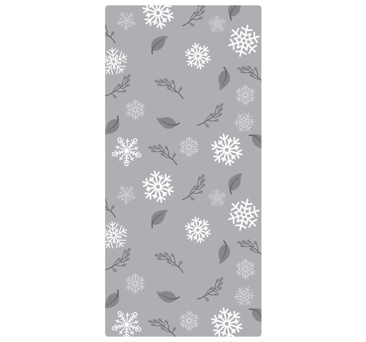 Papel tapiz navidad motivo de copos de nieve - TenVinilo
