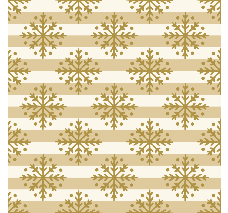 Papel tapiz navidad rayas de copos de nieve - TenVinilo