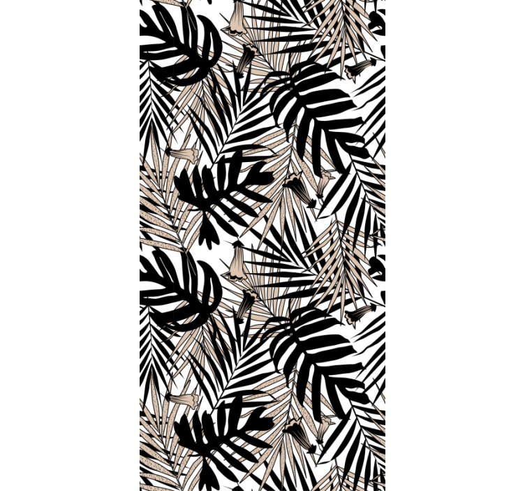 Papel tapiz naturaleza hoja tropical - TenVinilo