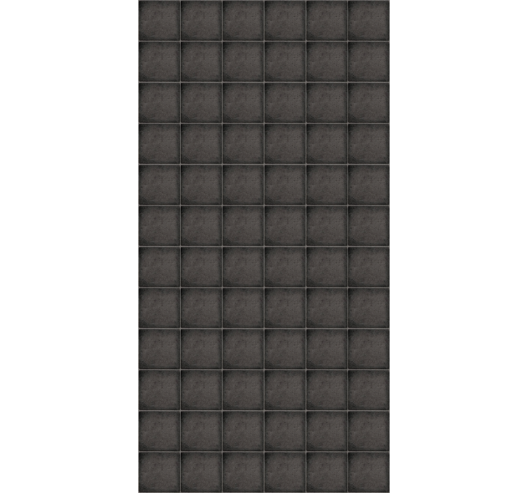 Papel tapiz azulejos ladrillos negros de piedra - TenVinilo