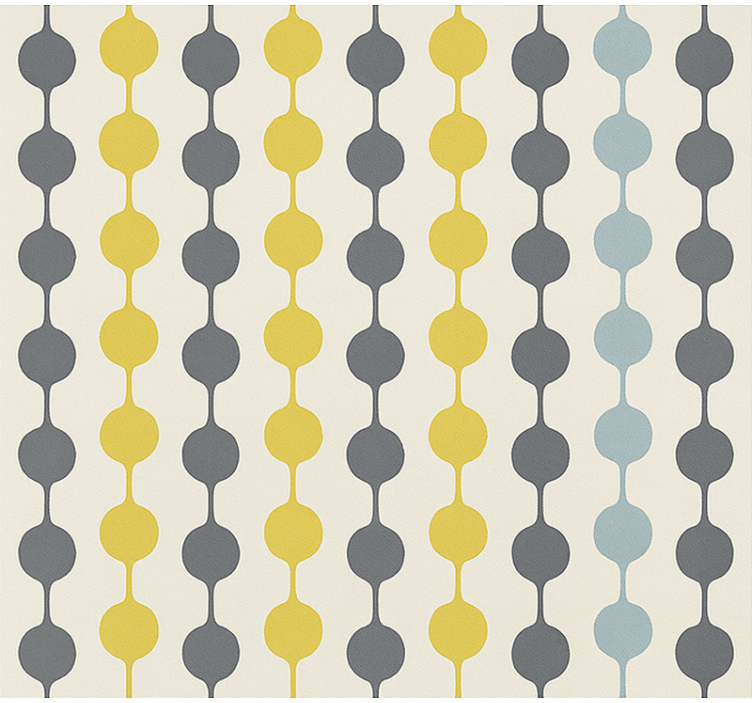 Papel tapiz nórdico círculos de colores colgantes - TenVinilo