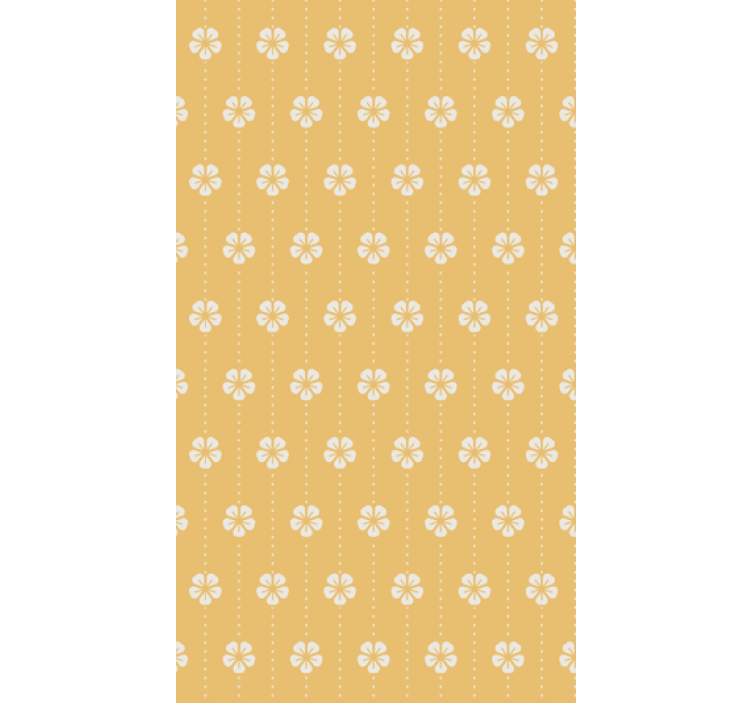 Papel tapiz para sala patrón de flores elegante - TenVinilo