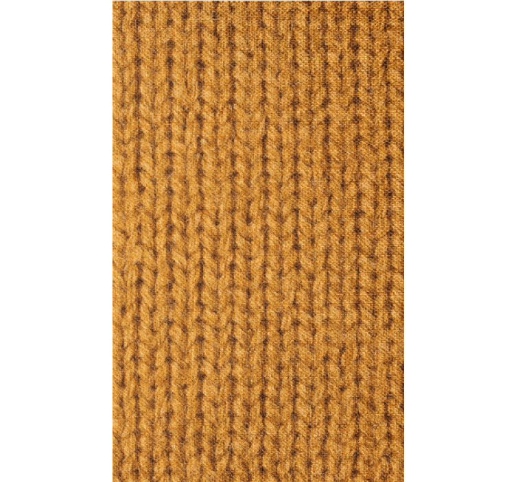 Papel tapiz para sala imitación fibra natural naranja - TenVinilo