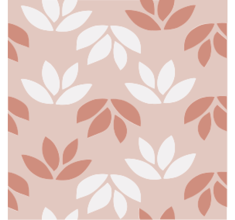 Papel tapiz vintage posavasos rosa floral hoja - TenVinilo
