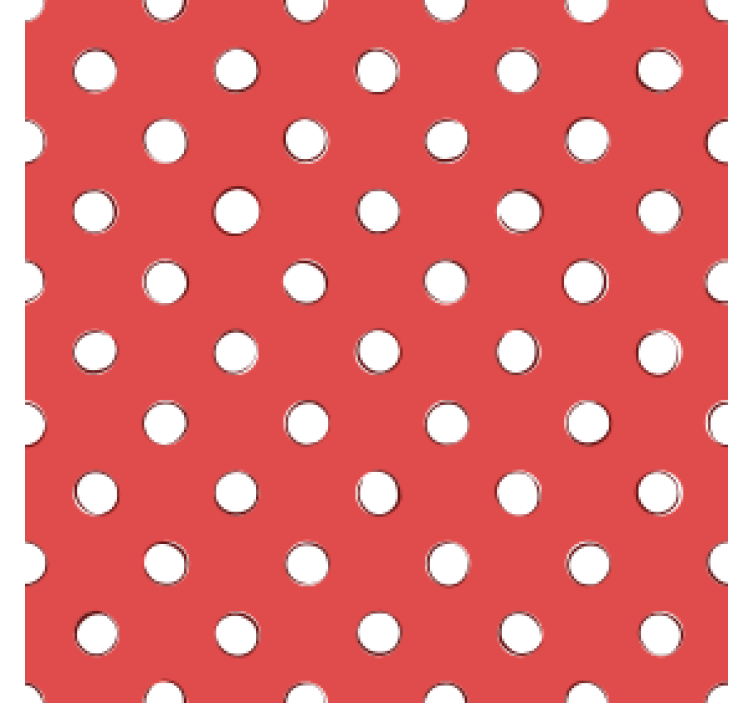 Papel tapiz vintage lunares retro blancos fondo rojo - TenVinilo