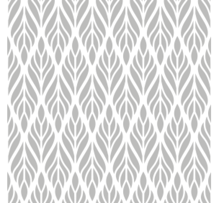 Papel tapiz vintage patrón floral étnico gris - TenVinilo