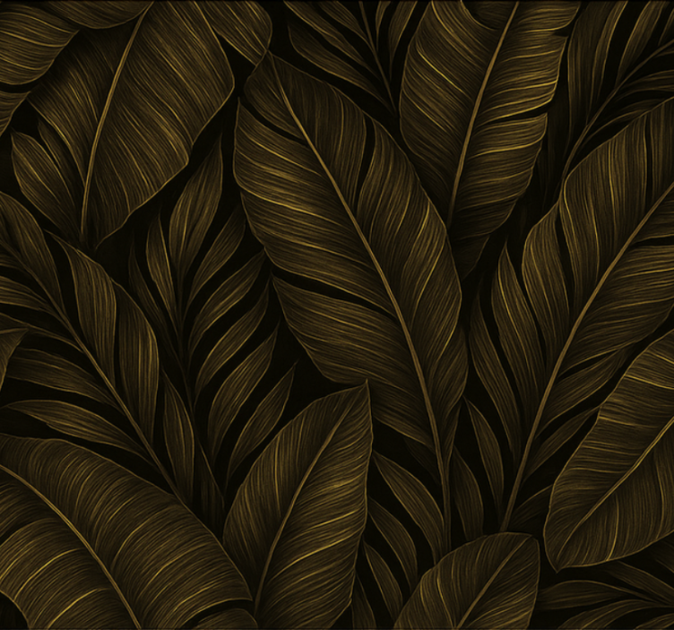 Papel tapiz para sala con acentos dorados - TenVinilo