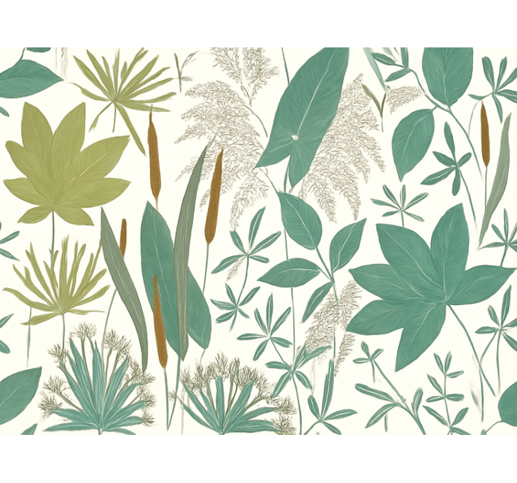 Papel tapiz para sala selva tropical - TenVinilo