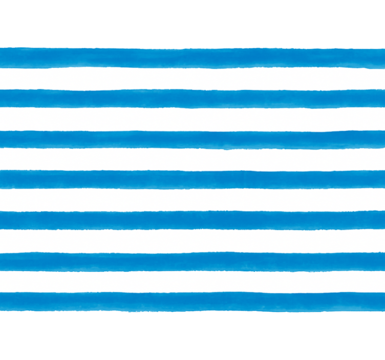 Papel tapiz rayas horizontales barras acuarela azul - TenVinilo