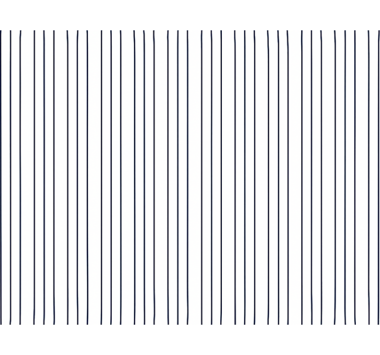 Papel tapiz para sala rayas delgadas azul y blanco - TenVinilo