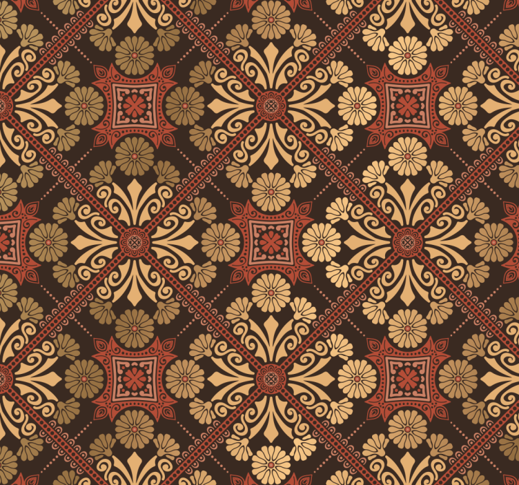 Papel pintado barroco estilo vintage - TenVinilo