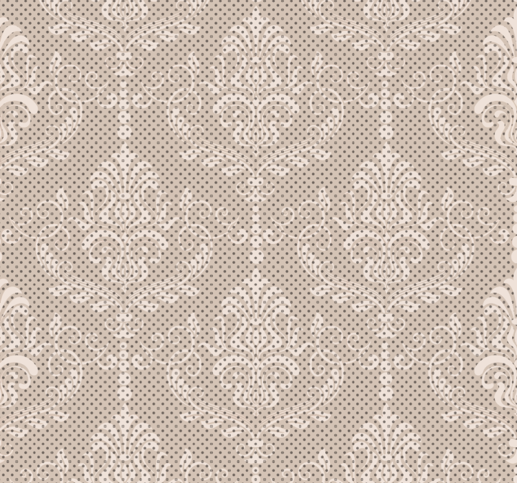 Papel pintado patrón floral beige - TenVinilo