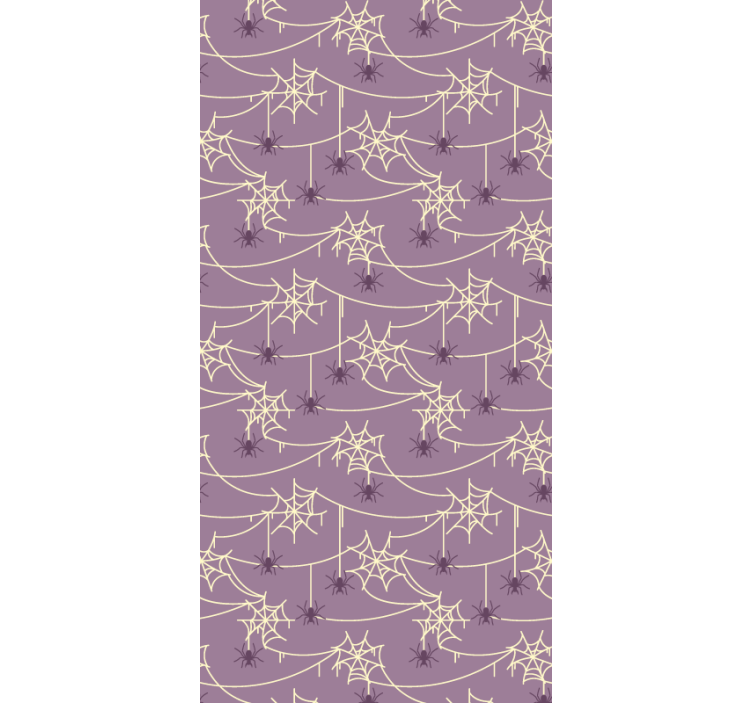 Papel pintado morado arañas y telarañas - TenVinilo