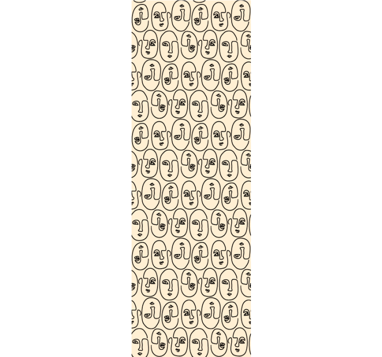 Papel pintado abstracto Caras abstractas de picasso - TenVinilo