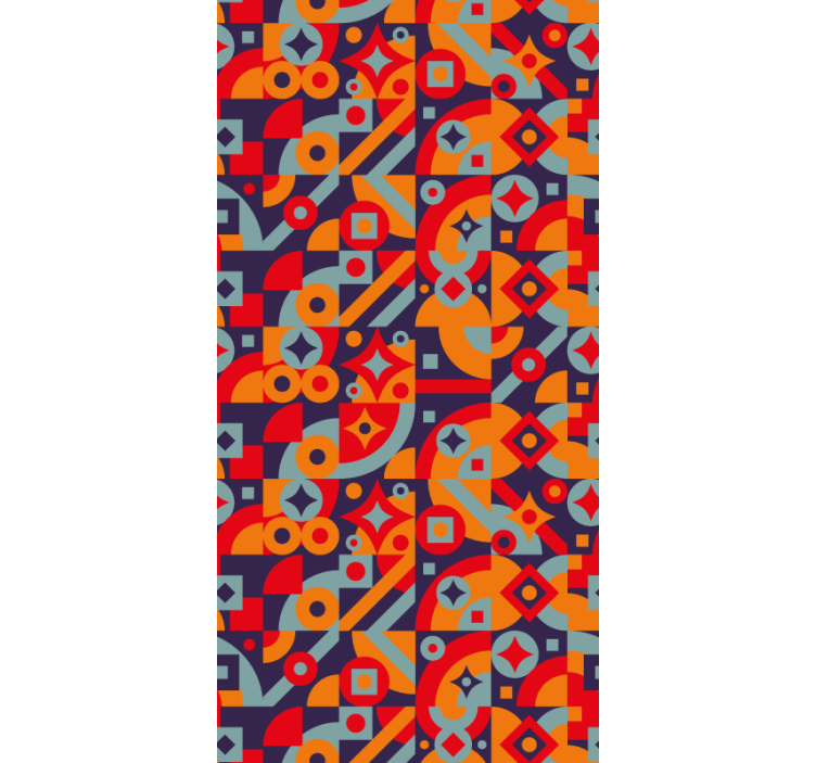 Papel pintado abstracto Diseño colorido - TenVinilo