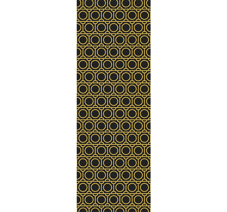 Papel tapiz geométrico anillos geométricos - TenVinilo