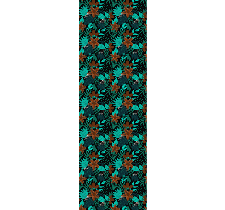 Papel tapiz naturaleza motivo de hoja tropical - TenVinilo