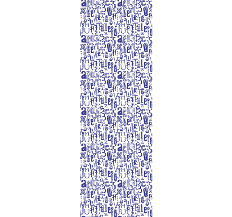 Papel pintado letras Palabras y números - TenVinilo