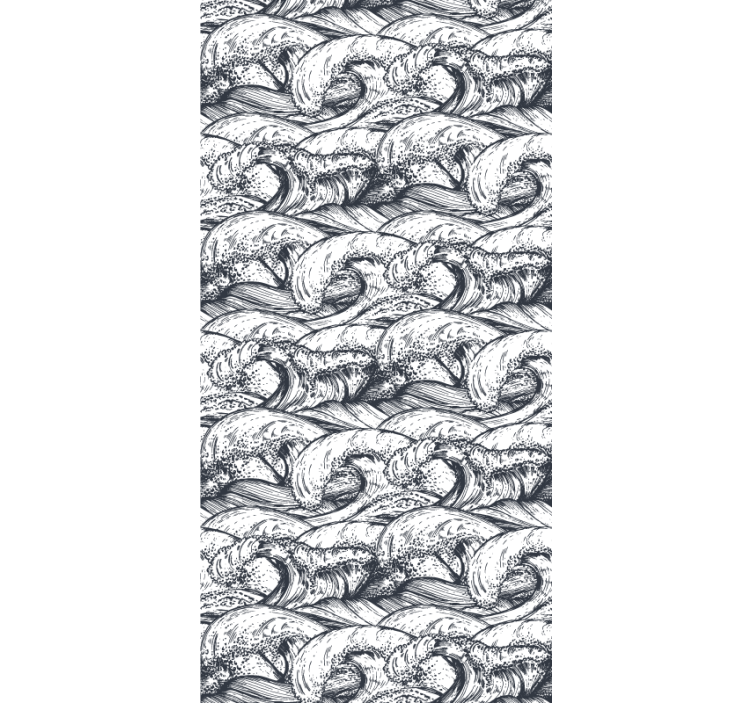 Papel tapiz naturaleza patrón de olas del océano - TenVinilo