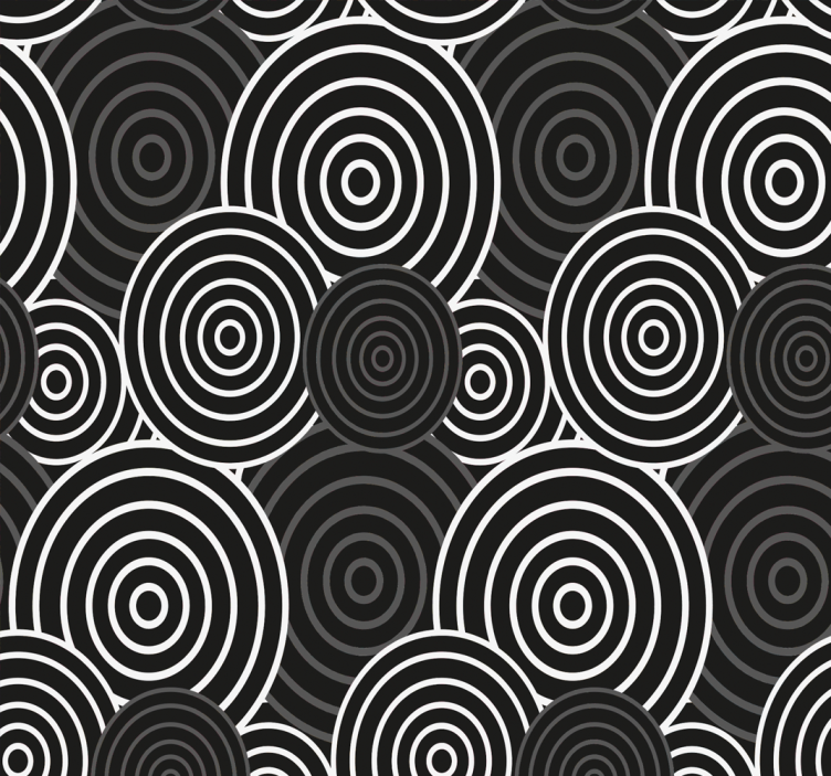 Papel círculo Círculo negro con fondo - TenVinilo