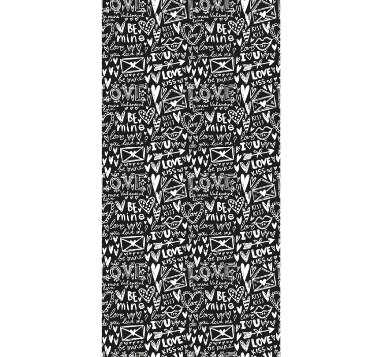 Papel pintado de arte Amor corazón graffiti - TenVinilo