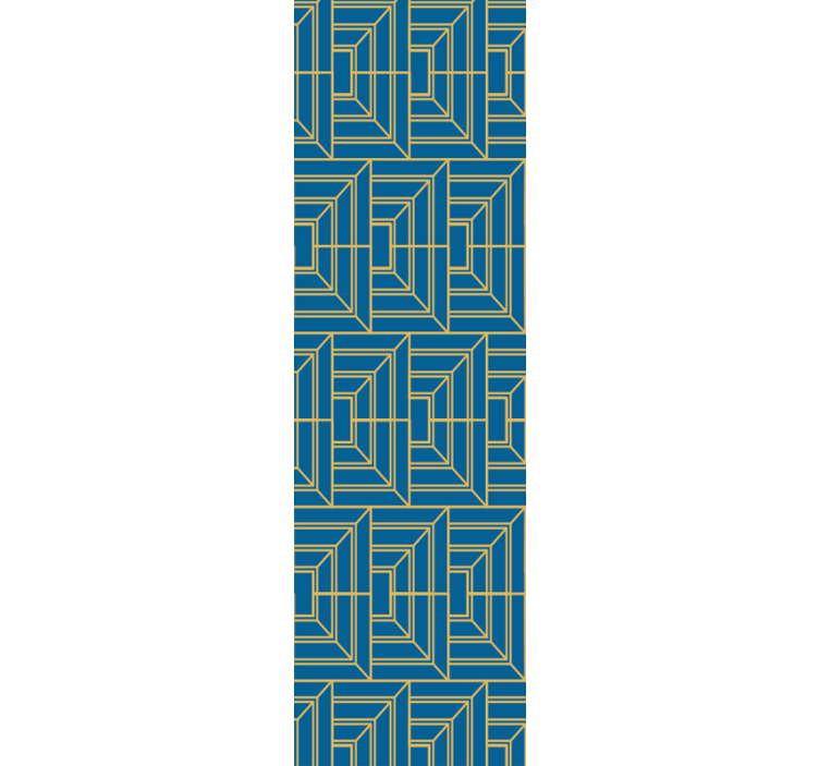 Papel tapiz geométrico laberinto angular - TenVinilo