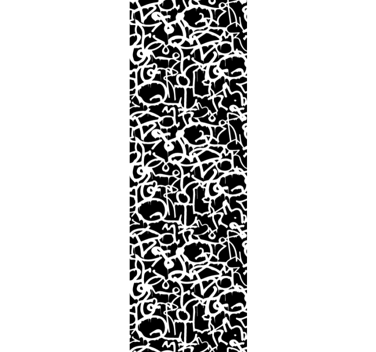 Papel tapiz letras caos alfabético - TenVinilo