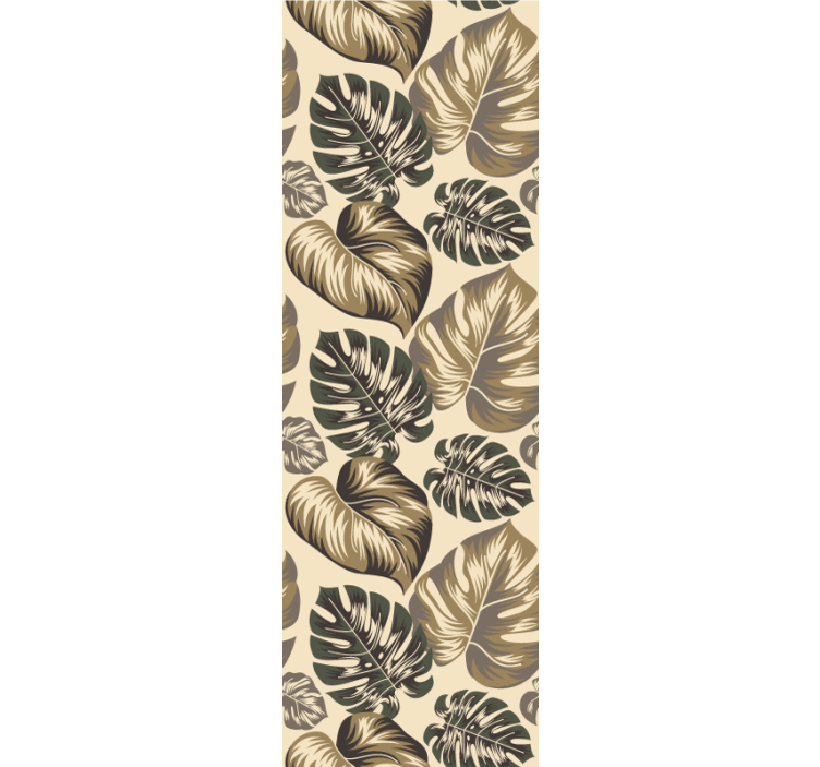 Papel pintado naturaleza Hojas marrones - TenVinilo