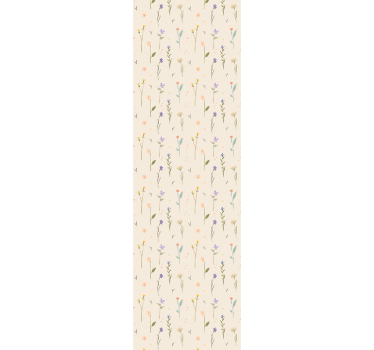 Papel tapiz flores elegancia de flores silvestres - TenVinilo