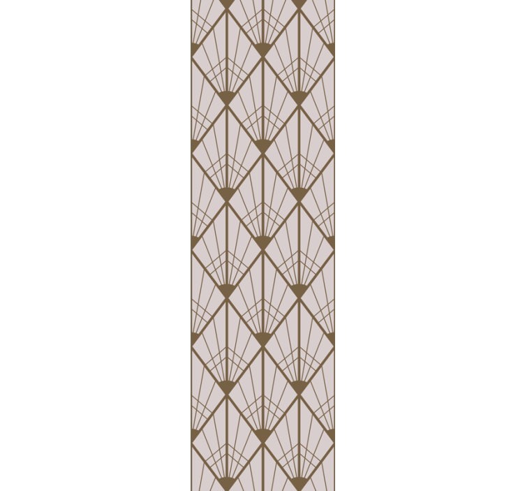 Papel tapiz geométrico diseño de abanico geométrico - TenVinilo