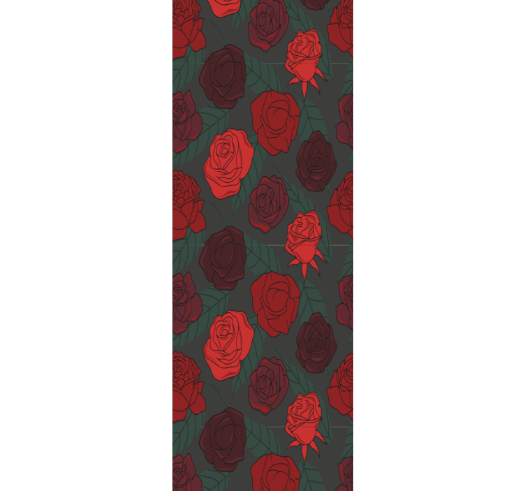 Papel tapiz flores elegancia rosada - TenVinilo