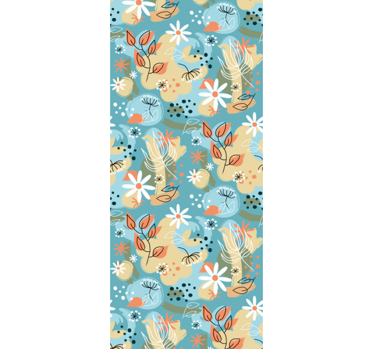 Papel tapiz flores brisa floral - TenVinilo