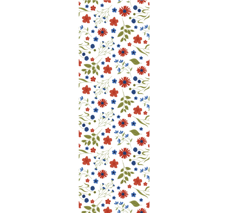 Papel tapiz flores detalle de motivo floral - TenVinilo