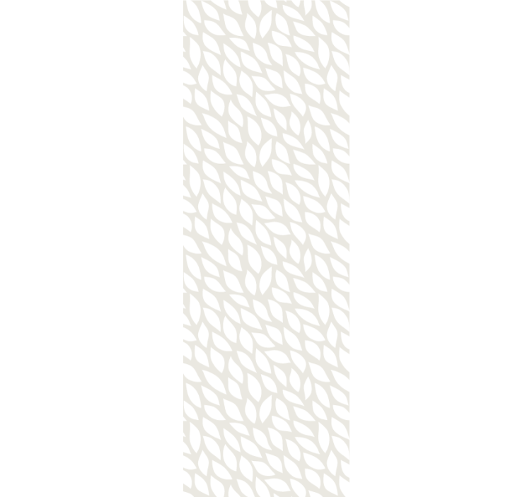 Papel pintado moderno Hojas blancas sobre gris - TenVinilo
