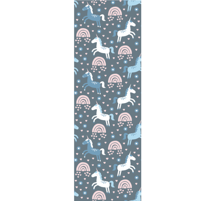 Papel tapiz animales motivo de arcoiris de jirafa - TenVinilo