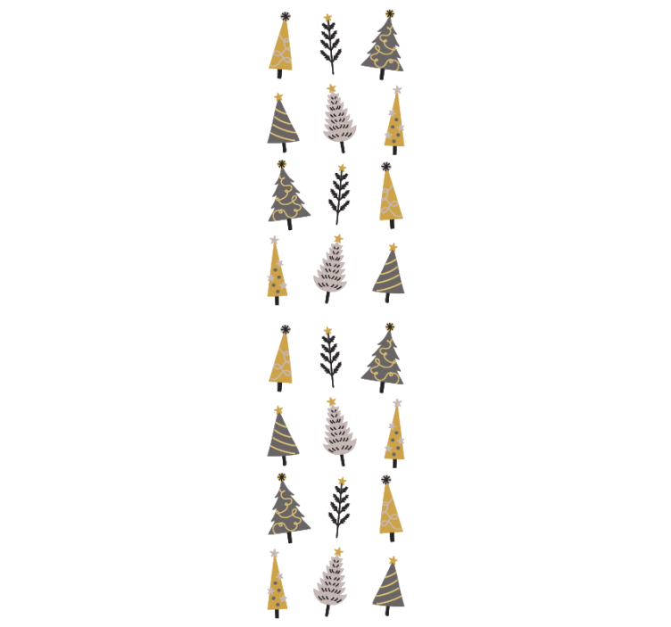 Papel tapiz navidad patrón de árbol de vacaciones - TenVinilo