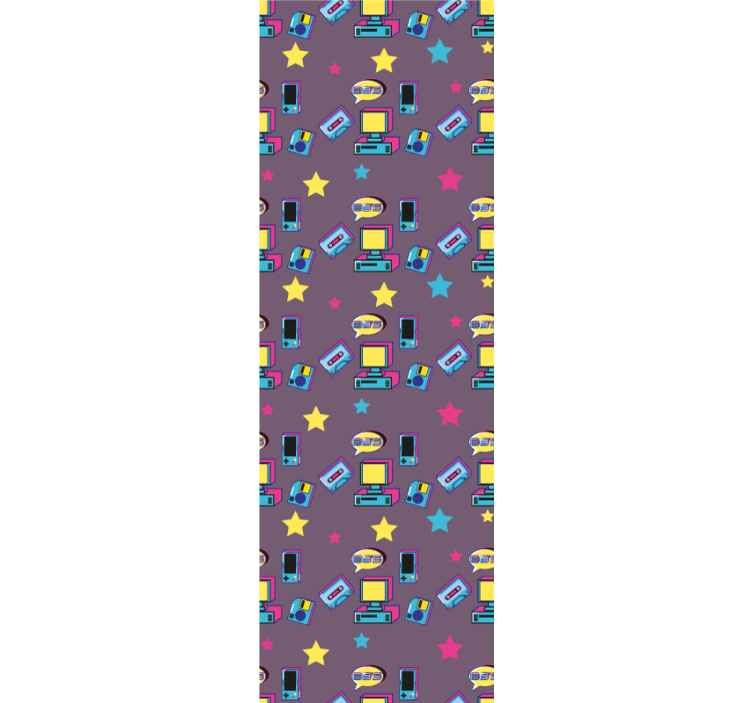 Papel tapiz personalizable estética de juegos retro - TenVinilo