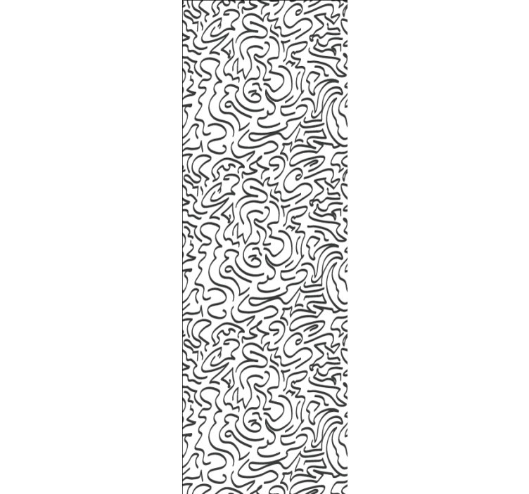 Papel pintado moderno Garabatos inspirados en el viento - TenVinilo