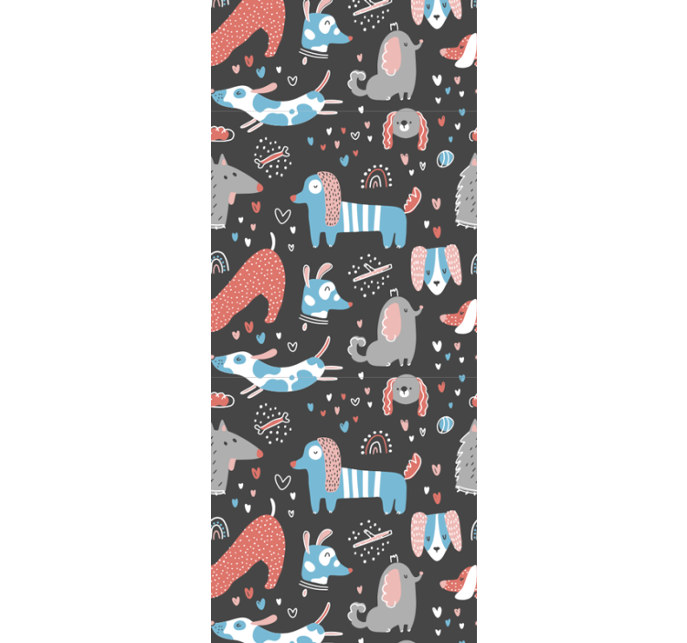 Papel tapiz animales motivos de animales juguetones - TenVinilo