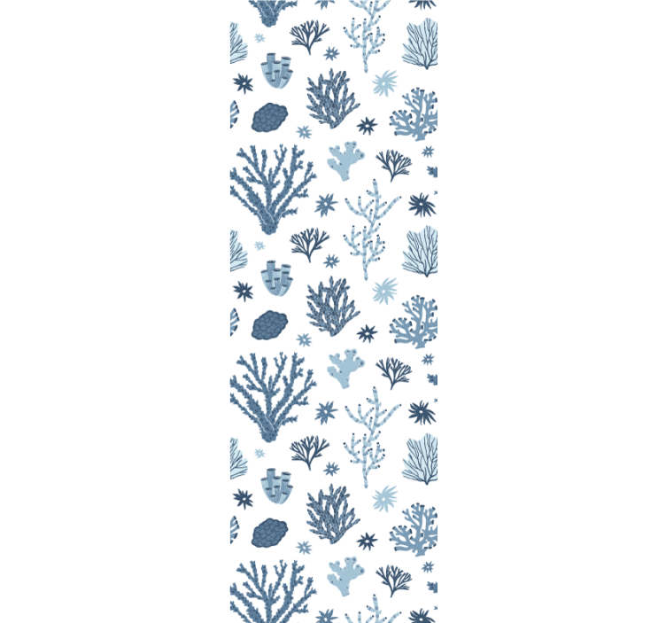 Papel tapiz naturaleza patrones de flora oceánica - TenVinilo