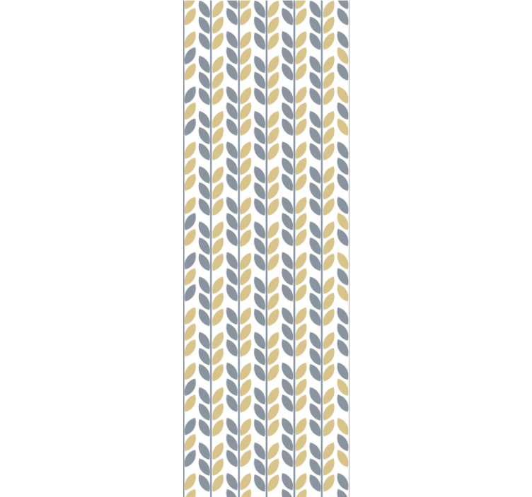 Papel tapiz hojas patrón elegante vertical - TenVinilo