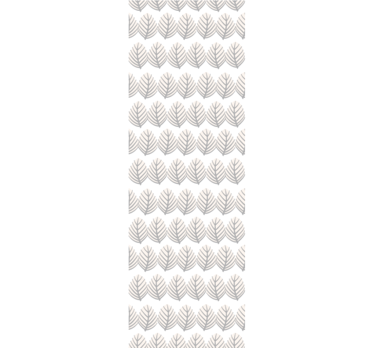 Papel tapiz hojas patrón gris simple - TenVinilo