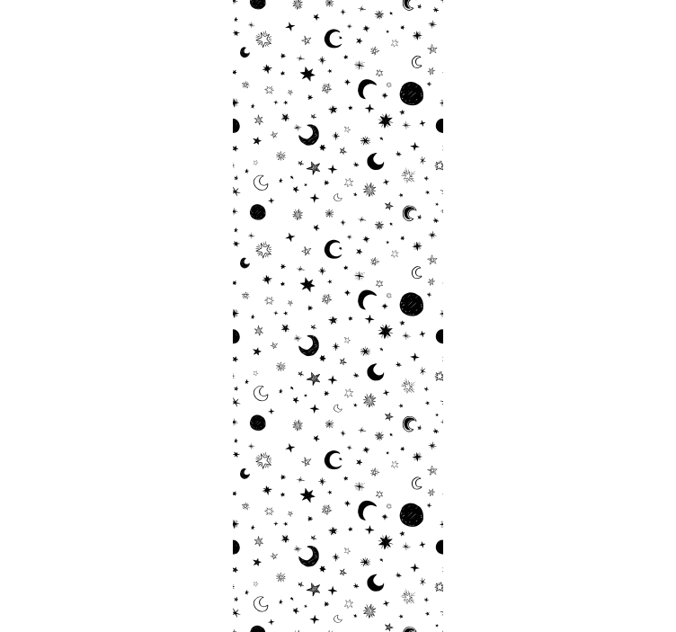 Papel pintado infantil lugar exterior con estrellas - TenVinilo