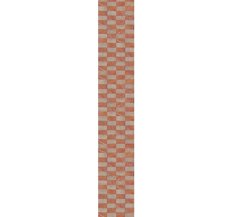 Papel tapiz cocina azulejos geométricos beige - TenVinilo