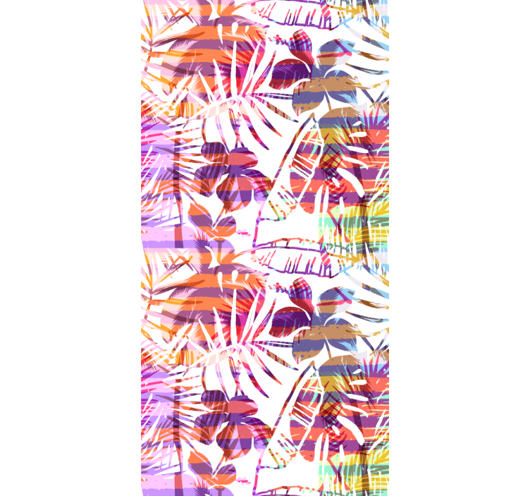 Papel tapiz flores patrones florales vibrantes - TenVinilo