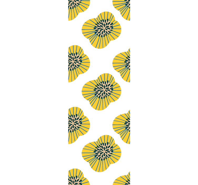 Papel tapiz flores patrón floral elegante - TenVinilo