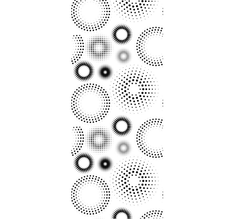 Papel tapiz círculos geometría puntillista - TenVinilo