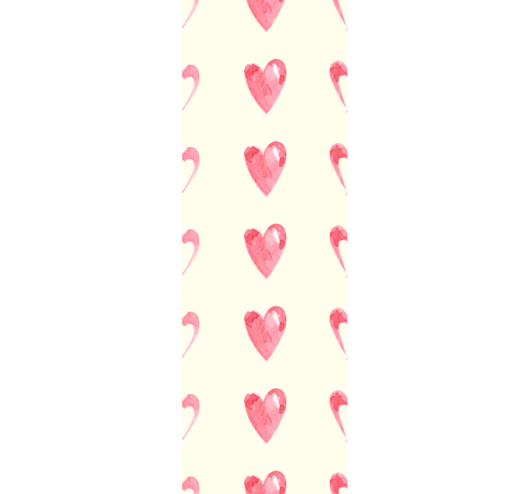 Papel pintado moderno Corazones desperdiciados - TenVinilo